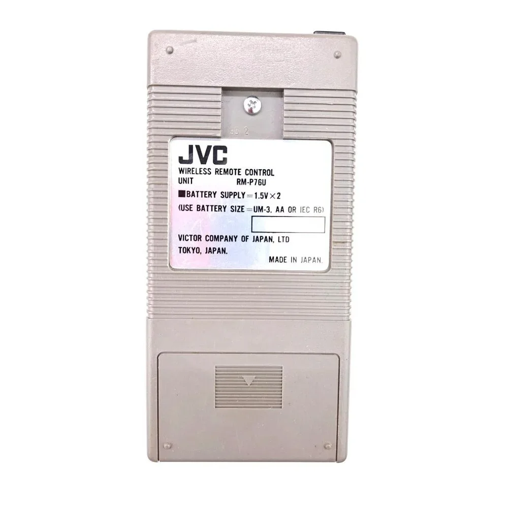 Vintage JVC Remote Control RM-P76U For VCR Video Cassette Recorder Player Tested